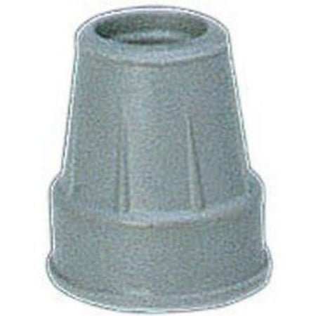 Carex Health Brands Replacement Cane Tips 3/4", Skid-resistant, Gray
