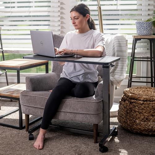 Carex Hospital Bed Table and Overbed Table Laptop Table for Recliner