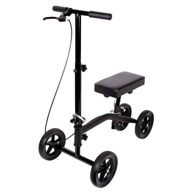 Carex Knee Scooter with Platform Pad, for Adults, Seniors, and Teens, Black, 250 lb Weight Capacity