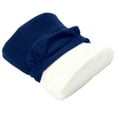 thumbnail image 1 of Carex Memory Foam Ergonomic Lumbar Pillow with Back Support, Navy Blue, 12", 1 of 3