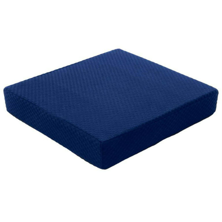 Carex Memory Foam Seat Cushion for Kitchens, Offices, Cars and Outdoors,  Navy Blue 