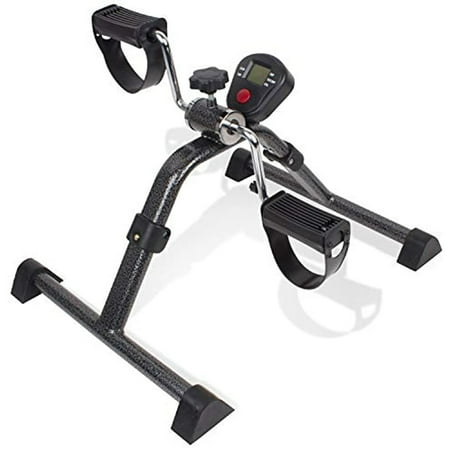 Carex Pedal Exerciser for Home Workouts, Comes with Hook-Loop Straps, Tension Control Knob, 1 Count