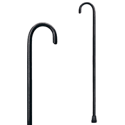 Carex Round Handle Wood Cane with Rubber Tip for All Occasions, 36" Height, 250 lb Capacity, Black