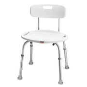 Carex Shower Chair With Back, Bath Chair and Shower Seat, Holds 350lbs, Easy Assembly