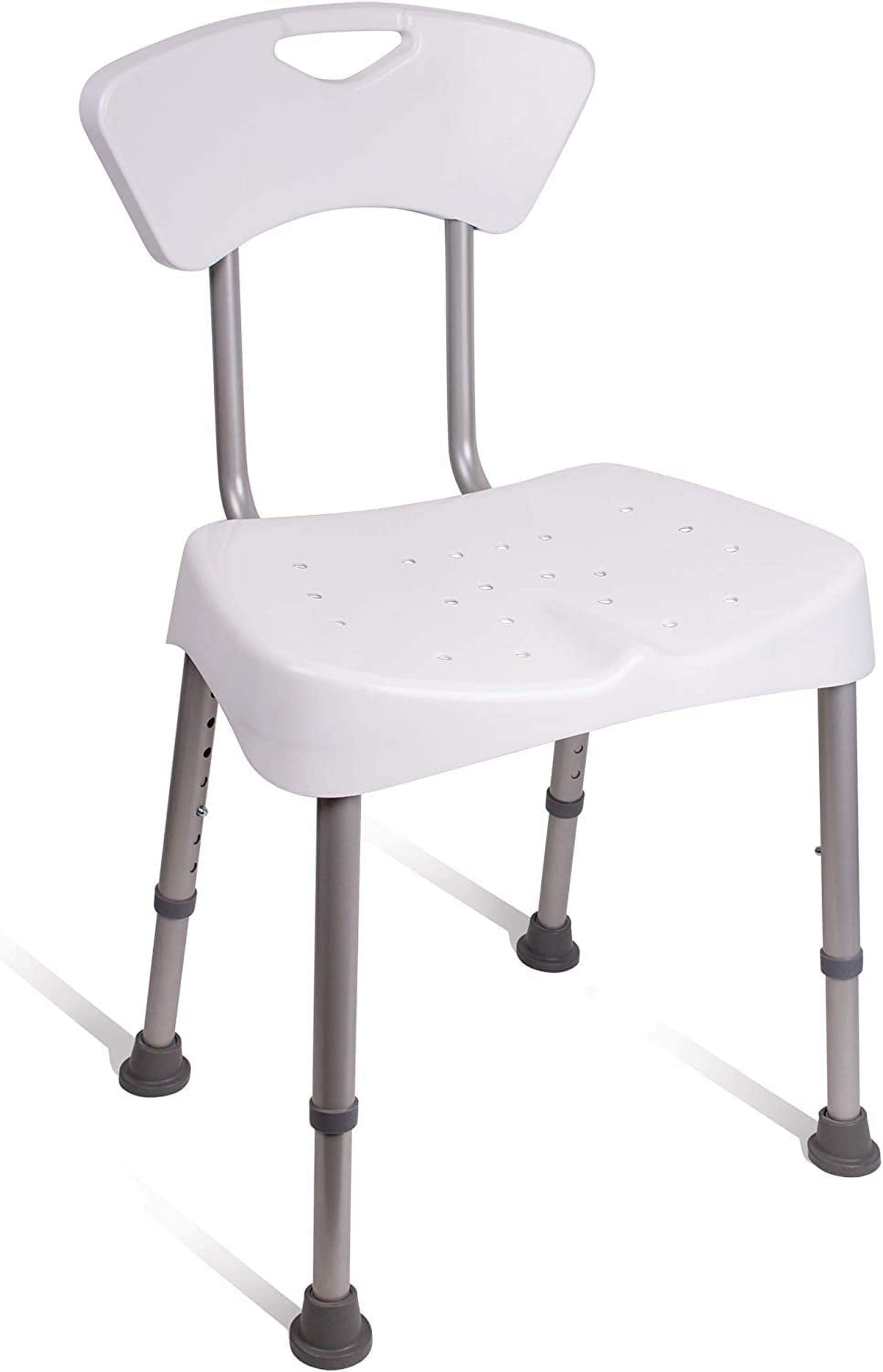 Carex Shower Chair and Bath Seat - Bath Chair with Back for Elderly ...