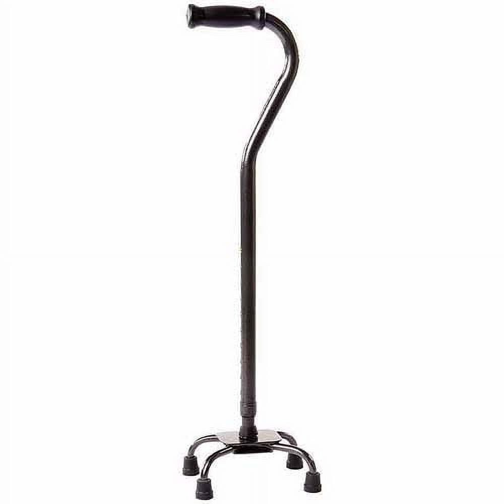 Carex Steel Xtra Quad Cane for All Occasions, Adjustable, Black