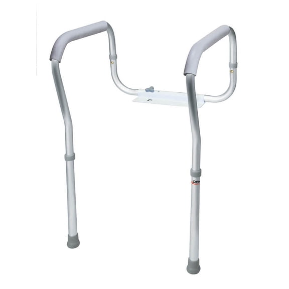 Carex Toilet Safety Frame with Height Adjustable Legs and Width Adjustable Handles