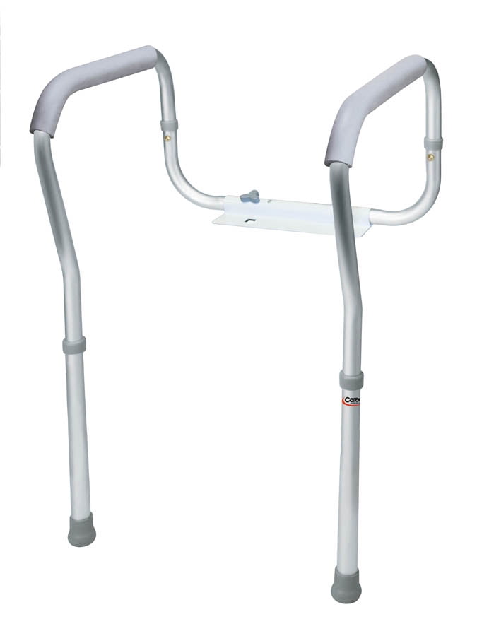 Carex Toilet Safety Frame with Padded, NonSlip Grips, Height and Width