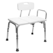 Carex Tub Transfer Bench with Height Adjustable Legs, Convertible for Left- or Right-Hand Entry
