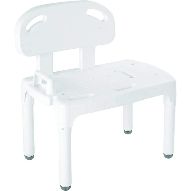 Carex Universal Tub Transfer Bench, Shower and Bath Seat, Height