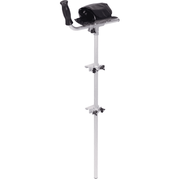 Carex Walker Platform Attachment for Standard Walkers, Vinyl, Silver, 400 lb Capacity, 9 lbs
