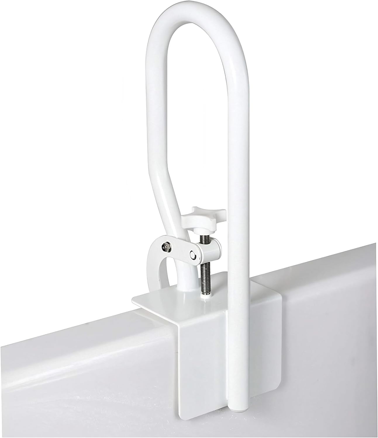 Carex White Bathtub Rail Grab Bars for Bathroom, Bathtubs & Showers