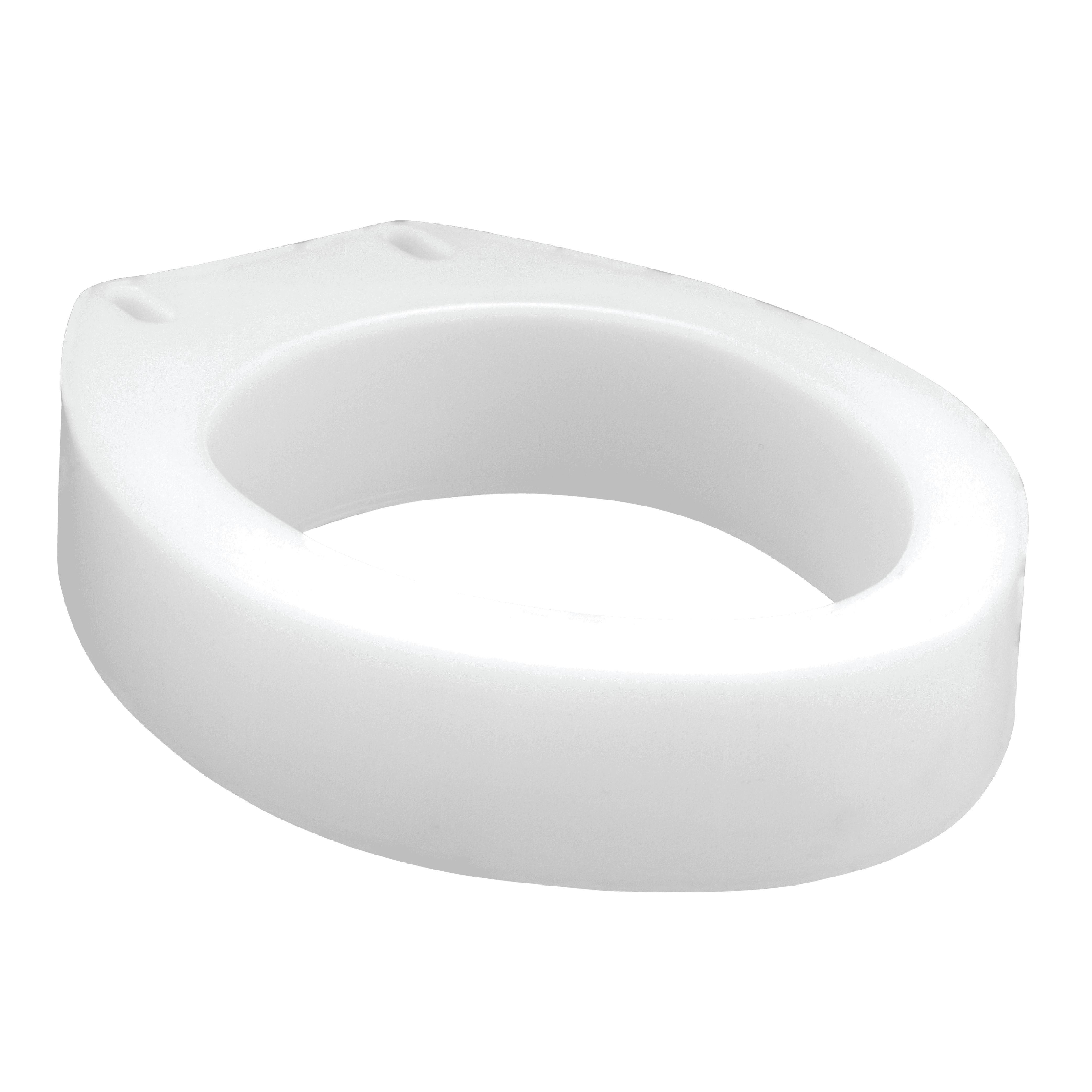 Carex White Plastic Elongated Raised Toilet Seat 3.5" Height up to 300
