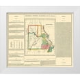 thumbnail image 1 of Carey 17x15 White Modern Wood Framed Museum Art Print Titled - Missouri Geographical, Statistical, Historical, 1 of 4