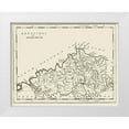 thumbnail image 1 of Carey 18x15 White Modern Wood Framed Museum Art Print Titled - Kentucky - Carey 1796, 1 of 4
