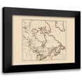thumbnail image 1 of Carey 24x19 Black Modern Framed Museum Art Print Titled - British Possessions Canada United States, 1 of 5