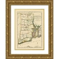 thumbnail image 1 of Carey 24x32 Gold Ornate Wood Framed with Double Matting Museum Art Print Titled - Rhode Island - Carey 1814, 1 of 4