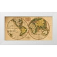 thumbnail image 1 of Carey, Matthew 32x18 White Modern Wood Framed Museum Art Print Titled - World Map, 1 of 4