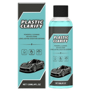 Carfidant Plastic Restorer for Cars – Refreshes Faded Plastic, Vinyl & Rubber Trim with Polish for Deep Shine – Protects Against UV & Dirt – Black Exterior & Interior Care for Detailing - 16 fl. Oz.