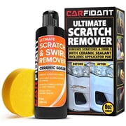Carfidant Scratch Repair Swirl Remover Car Paint Restorer Kit with Buffer Pad, 8.4 fl oz