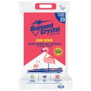 Diamond Crystal Sun Gems Water Softener Super Coarse Salt Crystals, 40 Pounds