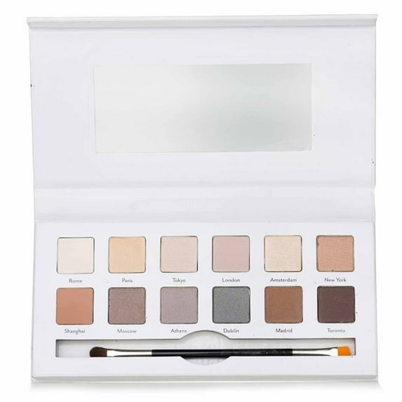 Cargo Around the World Eye Shadow Palette (12x Eye Shadow 1x Shadow Brush) 12x0.8g/0.03oz