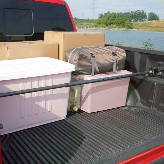 Cargo Bar, Truck Bed Bar Adjustable From 40" To 73", Heavy-Duty Steel Cargo Stabilizer Bar With 220 Lbs Capacity, Truck Load Bar Stop Sliding For Pickup Truck Bed, SUV, Minitruck