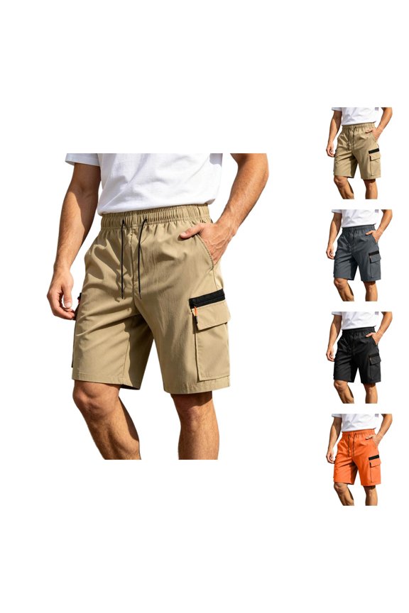 Cargo Bermuda Shorts Men Loose Fit Mens Cargo Shorts Multi Pocket Summer Fishing Hiking Shorts