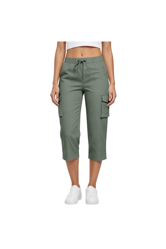 Cargo Capris for Women Lightweight Quick Dry Hiking Travel Pants Summer Casual Outdoor Cropped Pants with Pockets, 3XL