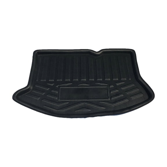 Cargo Floor Liner Mat For Ford Fiesta Hatchback 2011 2012 2013 2014 2015 2016 2017 2018 2019, Custom All-Protection Traction Grips, Heavy Duty Trunk Cargo Liner-black-Hatchback-black
