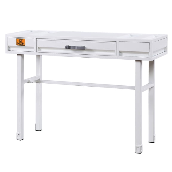 Cargo - Inspired White Writing Desk | Meets Office Storage Needs | Ensures Safe and Smooth Drawer Movement