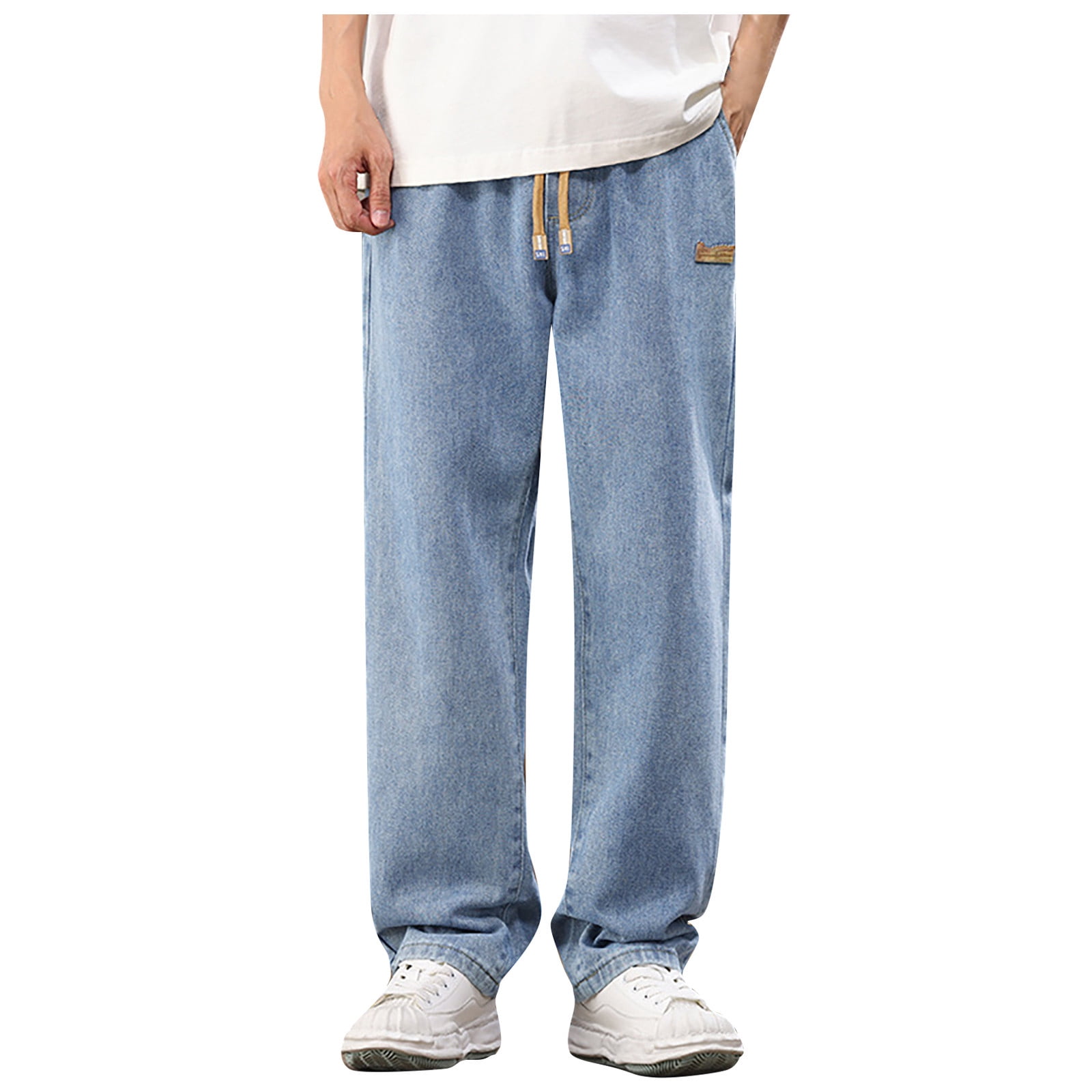 Cargo loose men's jean pants