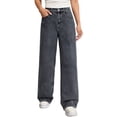 thumbnail image 1 of Cargo Jeans for Women Fashionable Pull On Stretchy Solid Color High Waist Straight Leg Jeans with Pockets, 1 of 5