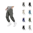 thumbnail image 1 of Cargo Joggers for Men 2025 Elastic Waist Drawstring Casual Cargo Jogging Pants Sweatpants with Pockets Mens Trousers, 1 of 6