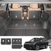 Cargo Liner for 2019-2025 2026 Subaru Ascent 7-Seater Kick Mats All Weather Back Seat Protector 2024 Ascent Accessories Trunk Mat+2nd Row Backrest Mats+3rd Row Backrest Mats