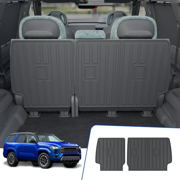 Cargo Liner for 2025 Toyota 4Runner Gas/Hybrid/EV All Models Kick Mats 2nd Row Back Seat Cover