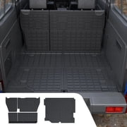 Cargo Mat for 2018-2025 Jeep Wrangler JL 4x4 4-Door Trunk Mat Cargo Liner All Weather Back Seat Cover 2024 Wrangler JL 4x4 Accessories 2018-2025 JL,Trunk Mat+Backrest Mats