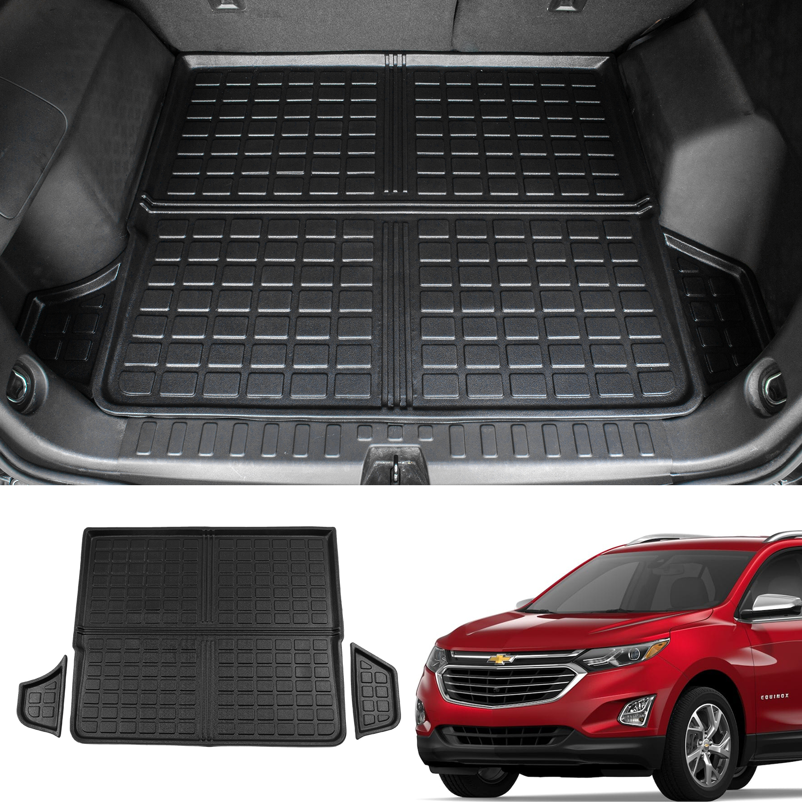 Cargo Mat Compatible with 20182024 Chevrolet Equinox Trunk Mat Cargo Liner GMC Terrain TPE All