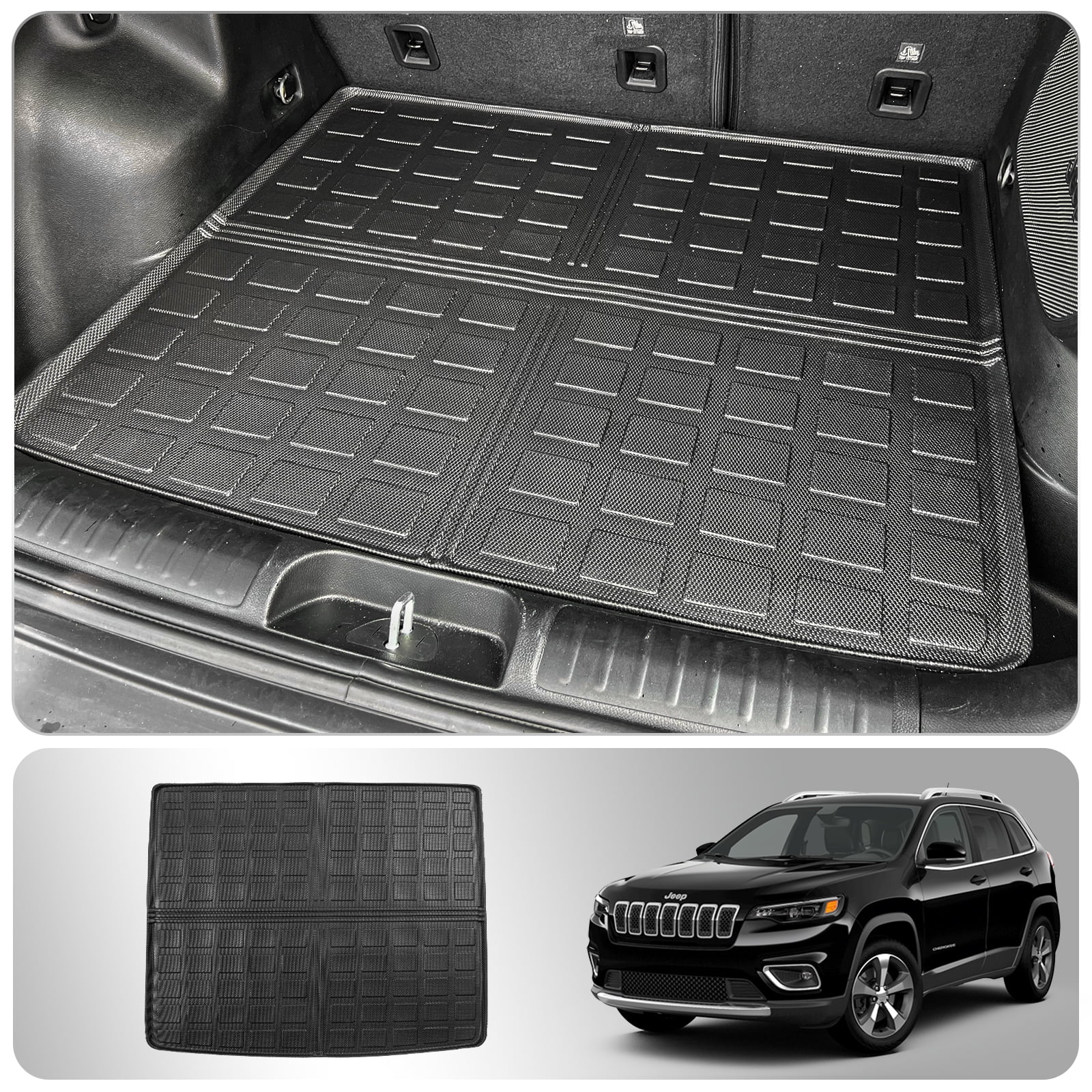 Cargo Mat Compatible with 20192023 Jeep Cherokee Trunk Mat Cargo Liner
