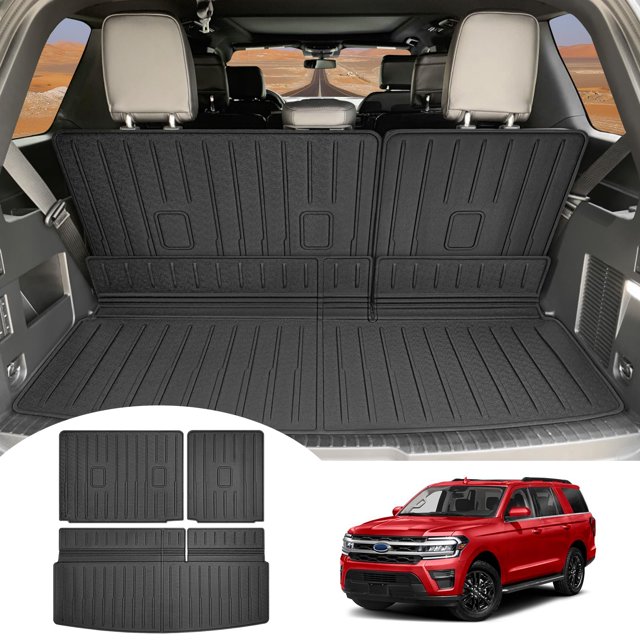 Cargo Mat with Seat Back Mat Fit for 20182024 Ford Expedition/Lincoln