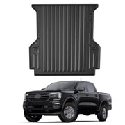 DIKSOAK Ranger Truck Bed Mats for 2024-2025 Ford Ranger Cargo Mats - Custom Fit All Weather Cargo Trunk Liner for Ford Ranger Accessories
