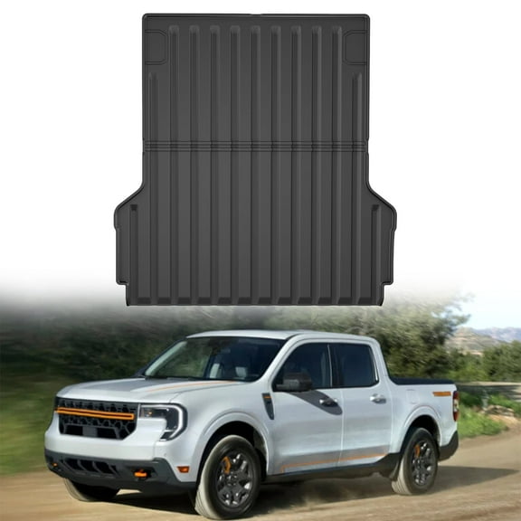 DIKSOAK Maverick Truck Bed Mat Bed Liner for 2022 2023 2024 2025 Ford Maverick -Custom Fit Cargo Mats for Ford Maverick Exterior Accessories All Weather Trunk Mats