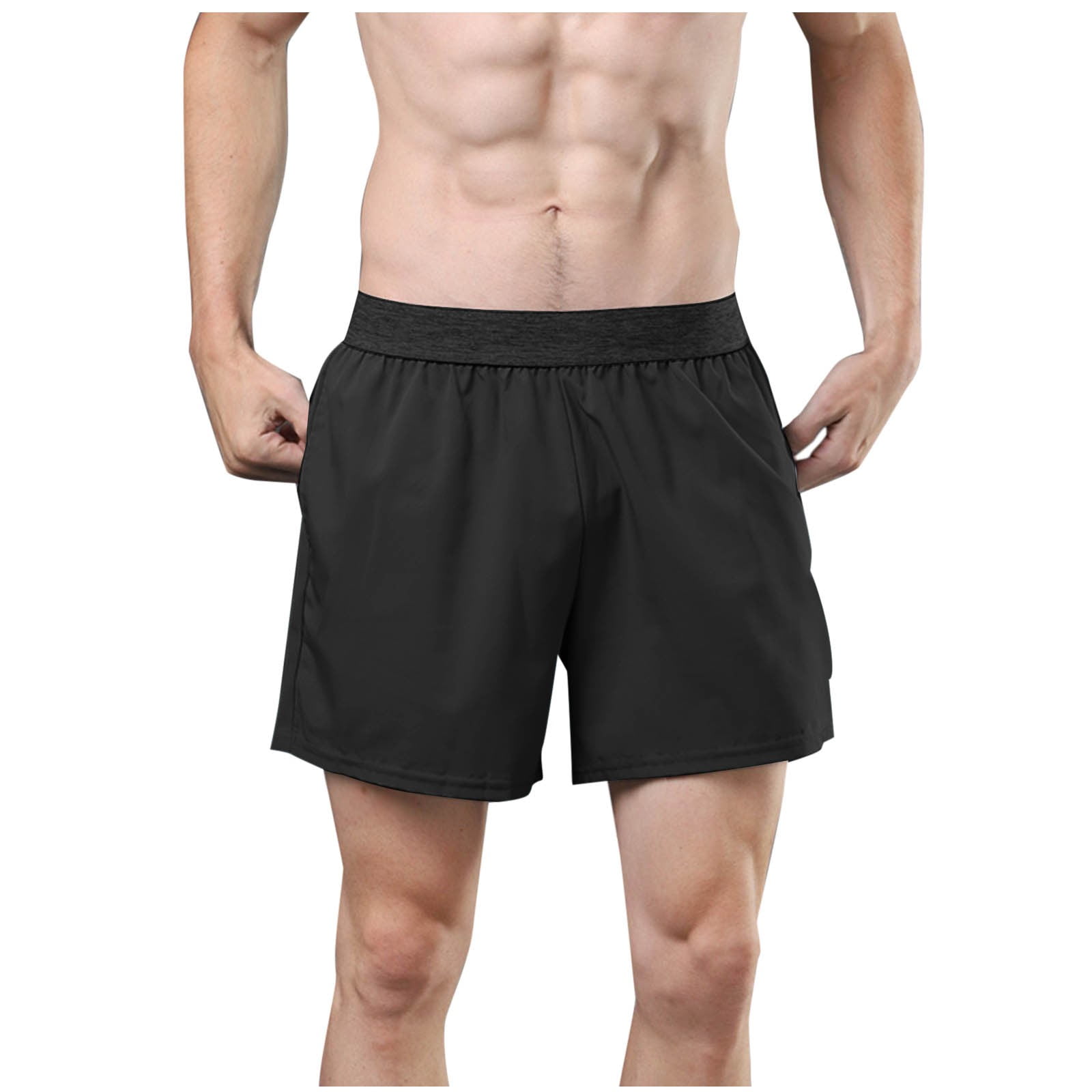 Mendove Men's Low Rise Sports Shorts – Soft Workout Running Pants, Bodybuilding & Training