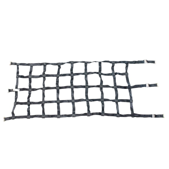 42"x82" Heavy Duty Small Cargo Net for Pickup Truck with Cam Buckle & E-Track Fittings,8" by 8" Holes, Truck Bed Cargo Netting for Enclosed Trailers - E Track Accessories