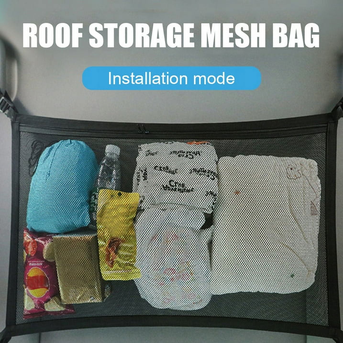 Cargo Net, Cargo Net for Suv, Pocket Interior Overhead Roof Top Bag