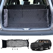 Bomely Cargo Net Compatible with 2015-2025 Chevy Tahoe Truck Bed Cargo Net 3.15 0.92 Double Layer Envelope Style Dense Mesh Trunk Organizer for 2024 Tahoe Exterior Accessories