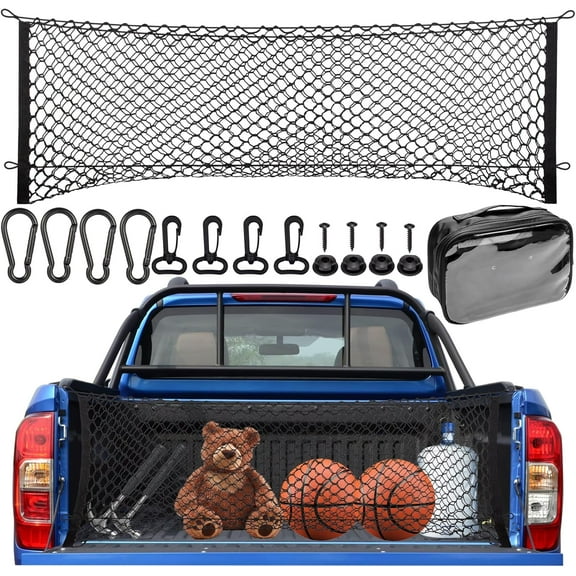Cargo Net for Pickup Truck Bed Universal Heavy Duty Net Fitment Size 50 x 18