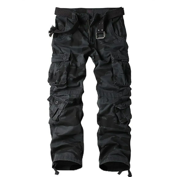 Cargo Pant for Men Wild Overalls Stereoscopic with Pocket Overalls Loose Wear Outdoor Cargo Pants