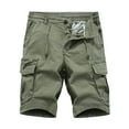 Cargo Pants 2024 Mens Casual Pants Loose Fit Elastic Drawstring Waist StraightLegs Men's