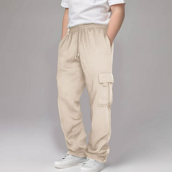 Cargo Pants Boys Size 9 Years, Sweatpants for Boys And Childrens Casual Sports Sweatpants Trendy Drawstring Jogger Pants Sweatpants for 3-13Years, Sweatpants Under $10